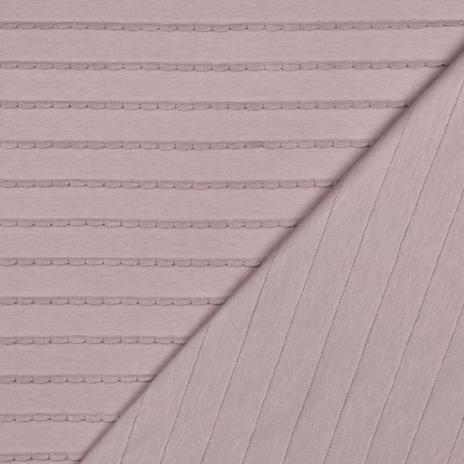 0,5 MTR. ♥ RÜSCHEN JERSEY - MAUVE ♥