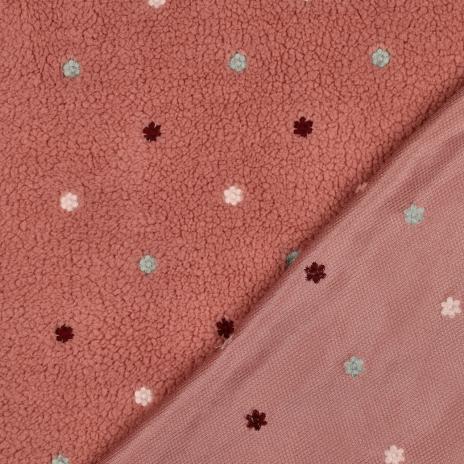 0,5 MTR. ♥ TEDDY GESTICKTE DAISIES PUDER ♥