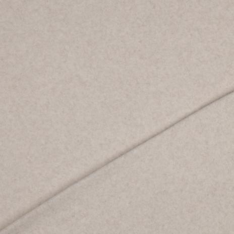 0,5 MTR. ♥ Doubelface Baumwollfleece NATUR  MELANGE - 100% Baumwolle ♥