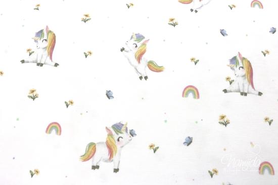 0,50 MTR. ♥ RAINBOW EINHORN BIO JERSEY ♥