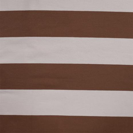 0,50 MTR. XL STREIFEN BRAUN SAND - FRENCH TERRY