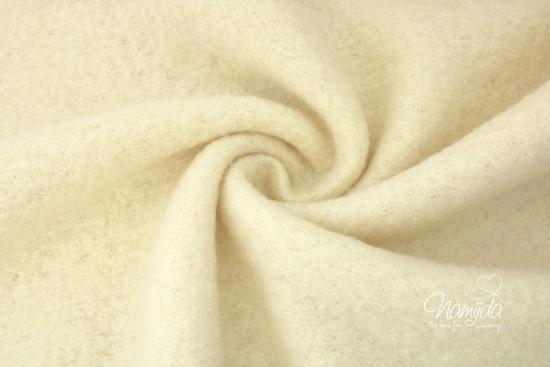 0,50 MTR. WeiCHER WoLLWALK -  CREME - 100% WoLLE  (mulesingfrei)