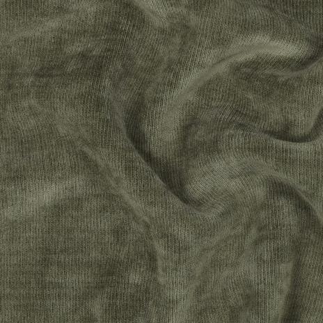 0,50 MTR. ♥ FEINCORD DOUBLEFACE FLEECE KHAKI STRETCH ♥