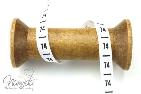 0,5 MTR. ♥ GrößenLabels Größe 74 - Kinder ♥
