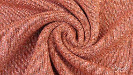 0,5 MTR. SuPER WEICHER VISKOSE GLiTZER STRICKJERSEY - DuSTY MINT