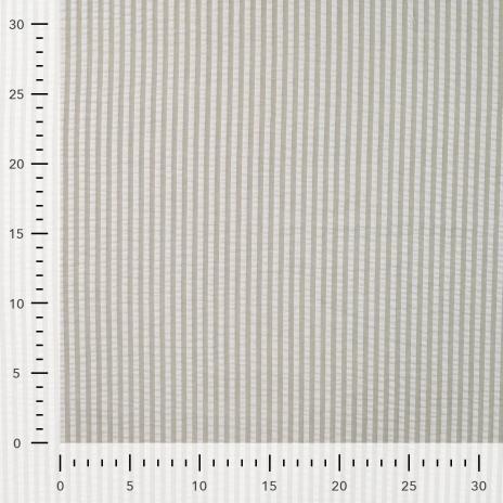 0,5 MTR. SEERSUCKER STREIFEN UNI KHAKI