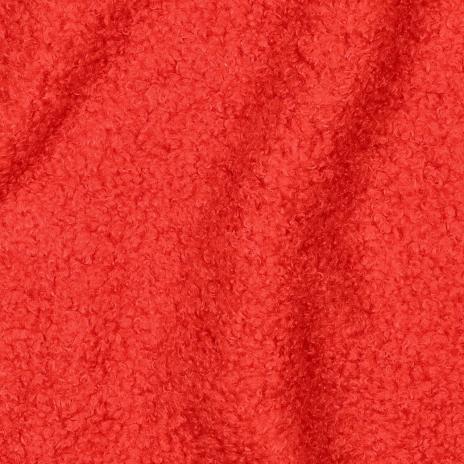 0,5 MTR. ♥ TEDDY BOUCLE  - FLEECE INNENSEITE   DOUBLEFACE RoT ♥