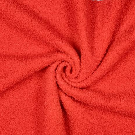 0,5 MTR. ♥ TEDDY BOUCLE  - FLEECE INNENSEITE   DOUBLEFACE RoT ♥