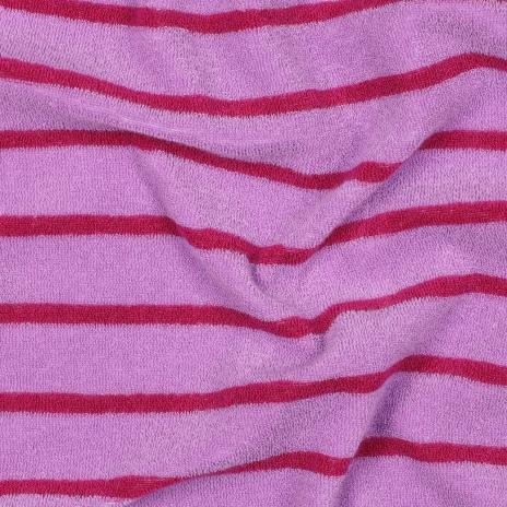 0,5 MTR. ♥ FROTTEE STREIFEN ROSA / PINK ♥