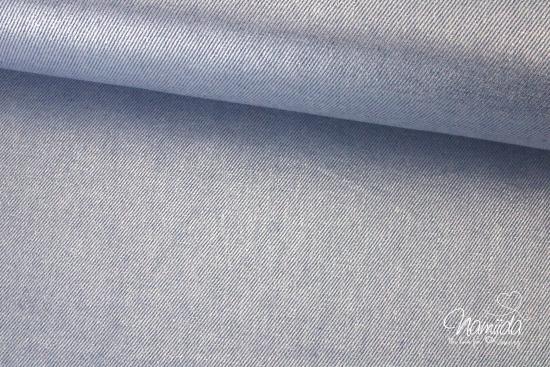 0,5 MTR. FOIL JEANS SCHIMMER HELLBLAU - JEANS ♥
