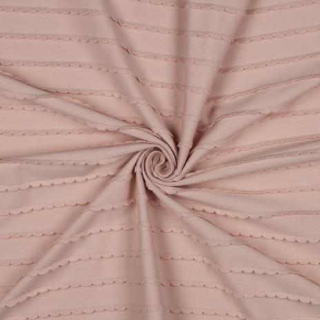 0,5 MTR. ♥ RÜSCHEN JERSEY - PUDER ♥