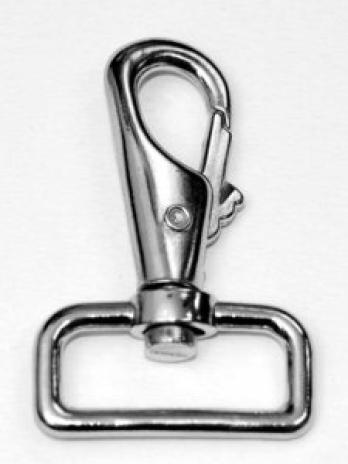 1 STüCK - TASCHENKARABINER SILBER - 30MM