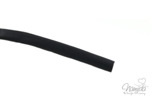 ca. 1 MTR. Schrumpfschlauch f. Kordelenden - 6,5mm - SCHWARZ