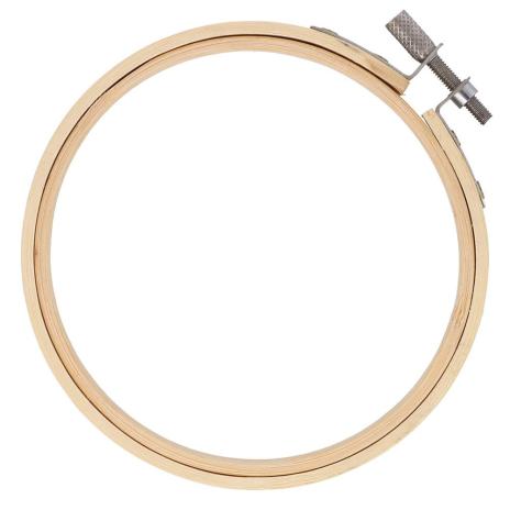 1 STüCK - STICKRING AUS HOLZ - Ø9,5CM