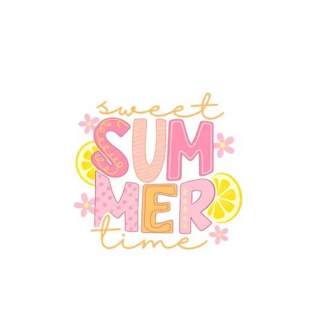 1 Stück - BÜGELBILD SWEET SOMMER TIME CANDY - 19cm
