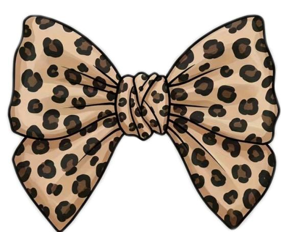 1 Stück - BÜGELBILD LEO SCHLEIFE 22x17,5cm