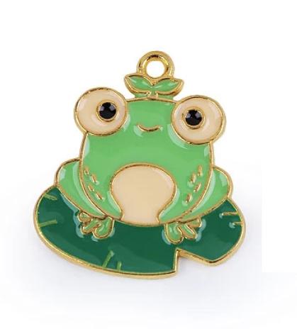 1 Stück - FRoSCH ANHÄNGER - GOLD