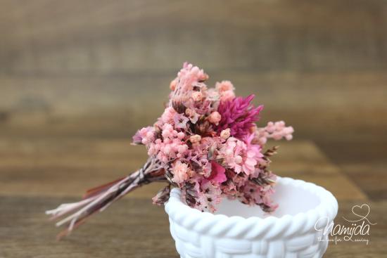 1 STÜCK - 1 STÜCK - TROCKENBLUMEN STRÄUßCHEN PINK