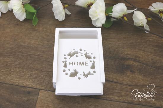 1 Stück ♥ GIESSFORM SILIKON - EINSCHIEBER HOME FÜR  LED & GESCHENKEBOX ♥
