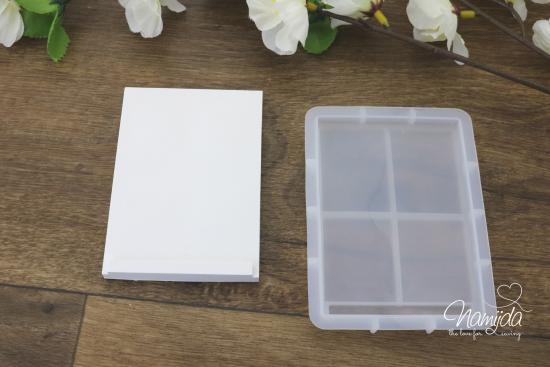 1 Stück ♥ GIESSFORM SILIKON - EINSCHIEBER DECKEL FÜR  LED & GESCHENKEBOX ♥
