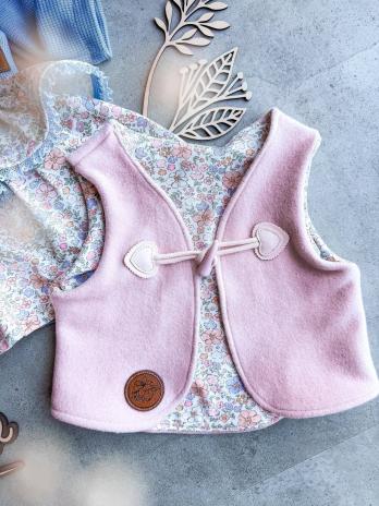1 Stück ♥ Dufflecoat-Verschluss HERZ - RoSE - Knebelknopf - zweiteilig ♥