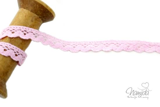 1 MTR. ♥KLÖPPELSPITZE - RoSE - BOGENBORTE  - 1,5cm ♥