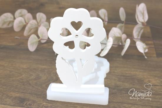 1 Stück ♥ GIESSFORM SILIKON EINSCHIEBER BLUME ♥