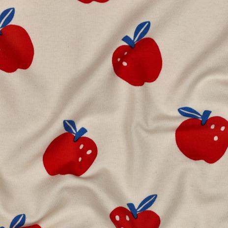 0,50 MTR. ♥ NATURAL APFEL LIEBE  JERSEY ♥