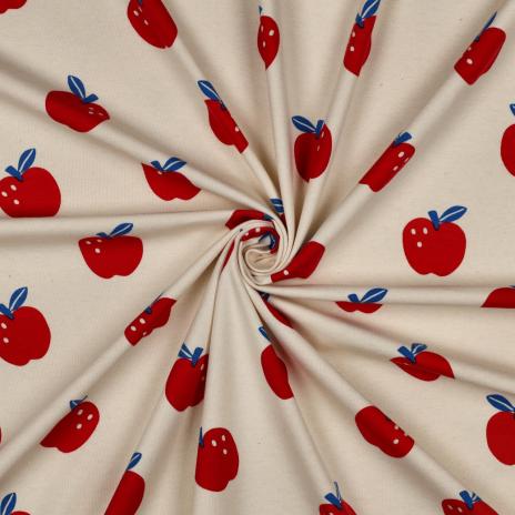 0,50 MTR. ♥ NATURAL APFEL LIEBE  JERSEY ♥