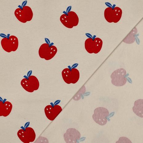 0,50 MTR. ♥ NATURAL APFEL LIEBE  JERSEY ♥