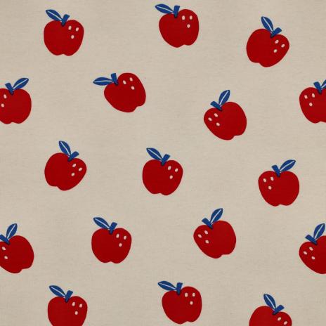 0,50 MTR. ♥ NATURAL APFEL LIEBE  JERSEY ♥