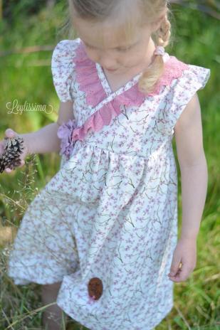 ♥1 Mtr. Wäschespitze WAVES gerüscht - NATURAL - 5cm ♥