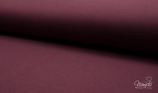 0,5 MTR. HEAYY SWEAT KUSCHLIGER WINTER SWEAT BEERE - 6464-Bündchen passt exakt dazu!