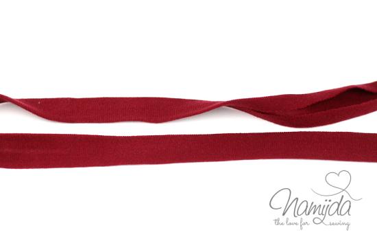 1 MTR. ♥ Elastisches Jersey Schrägband - Bordeaux ♥