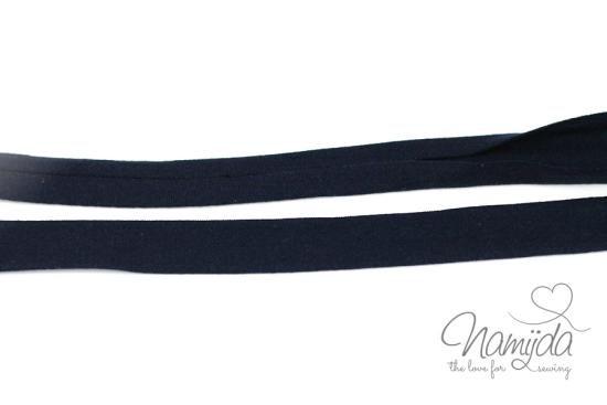 1 MTR. ♥ Elastisches Jersey Schrägband - DuNKELBLau ♥