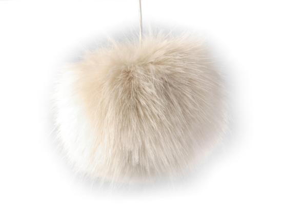 1 Stück FeLLbommel - Bommel HELL BEIGE - 8cm