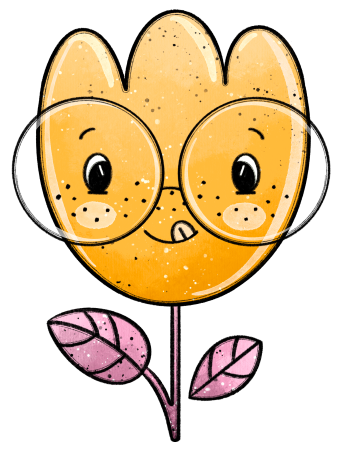 1 Stück - BÜGELBILD BUNTES GLÜCK BLüMCHEN BRILLE 17x13cm