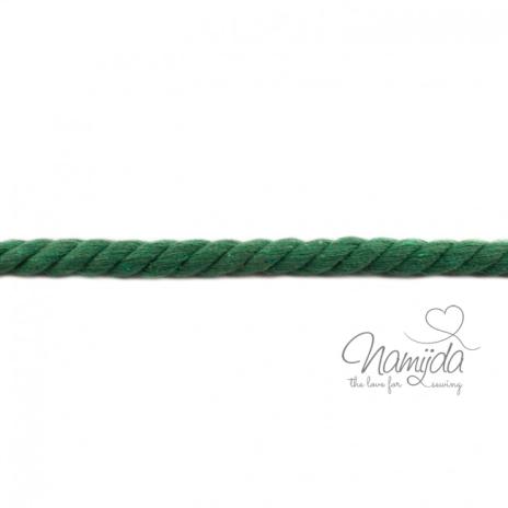 1 MTR. ♥ XXL Gedrehte Hoodie Kordel APFELGRÜN meliert - 12mm ♥