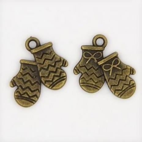 1 STCK. - ANHäNGER HANDSCHuHE - BRONZE