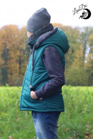 0,5 MTR. Abgesteppter Jackenstoff - TüRKIS