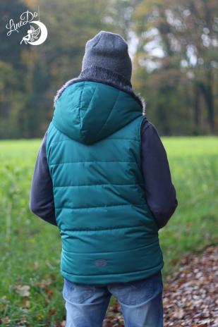 0,5 MTR. Abgesteppter Jackenstoff - TüRKIS