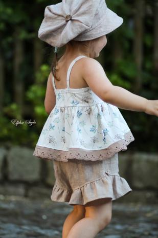 ♥1 Mtr. Wäschespitze LiLia - Taupe - 4,2cm ♥
