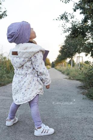 0,5 MTR. ♥ DENIM JEANS - JERSEY - LILA ♥