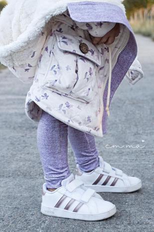 0,5 MTR. ♥ DENIM JEANS - JERSEY - LILA ♥