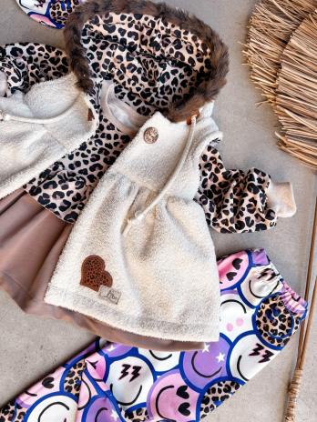 0,50 MTR. ♥ FEINCORD DOUBLEFACE FLEECE SAND STRETCH ♥