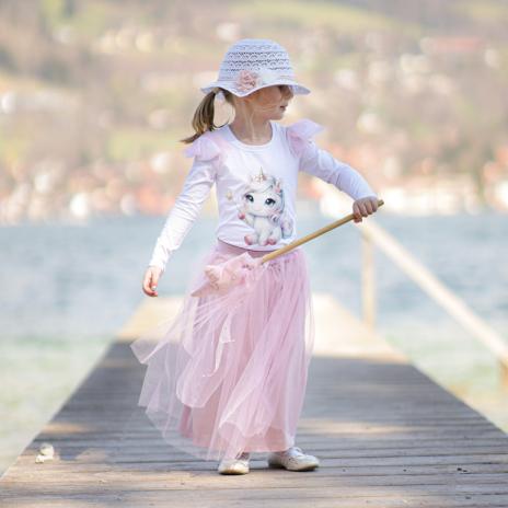 0,5 MTR. ♥ WEICHER GLITZER TüLL ROSE/SILBER ♥