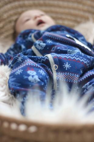 0,5 MTR. ♥ WeiHNACHTSTRAUM  NAVY EIGENPRODUKTION ♥