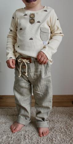 0,5 MTR. ♥ FISCHGRÄT BAUMWOLL LEINEN - KHAKI LIGHT ♥