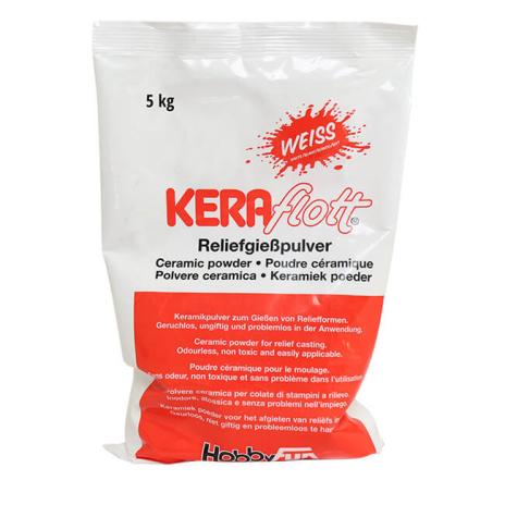 5 KG - KERAflott WEIßES GIEßPULVER - KERAMIKPULVER