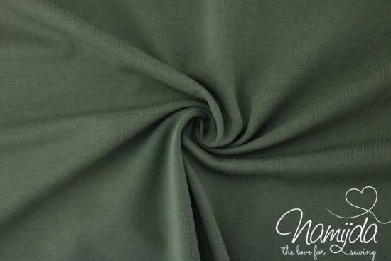 0,5 MTR. ♥  UNI BIO BAUMWOLLJERSEY KHAKI ♥